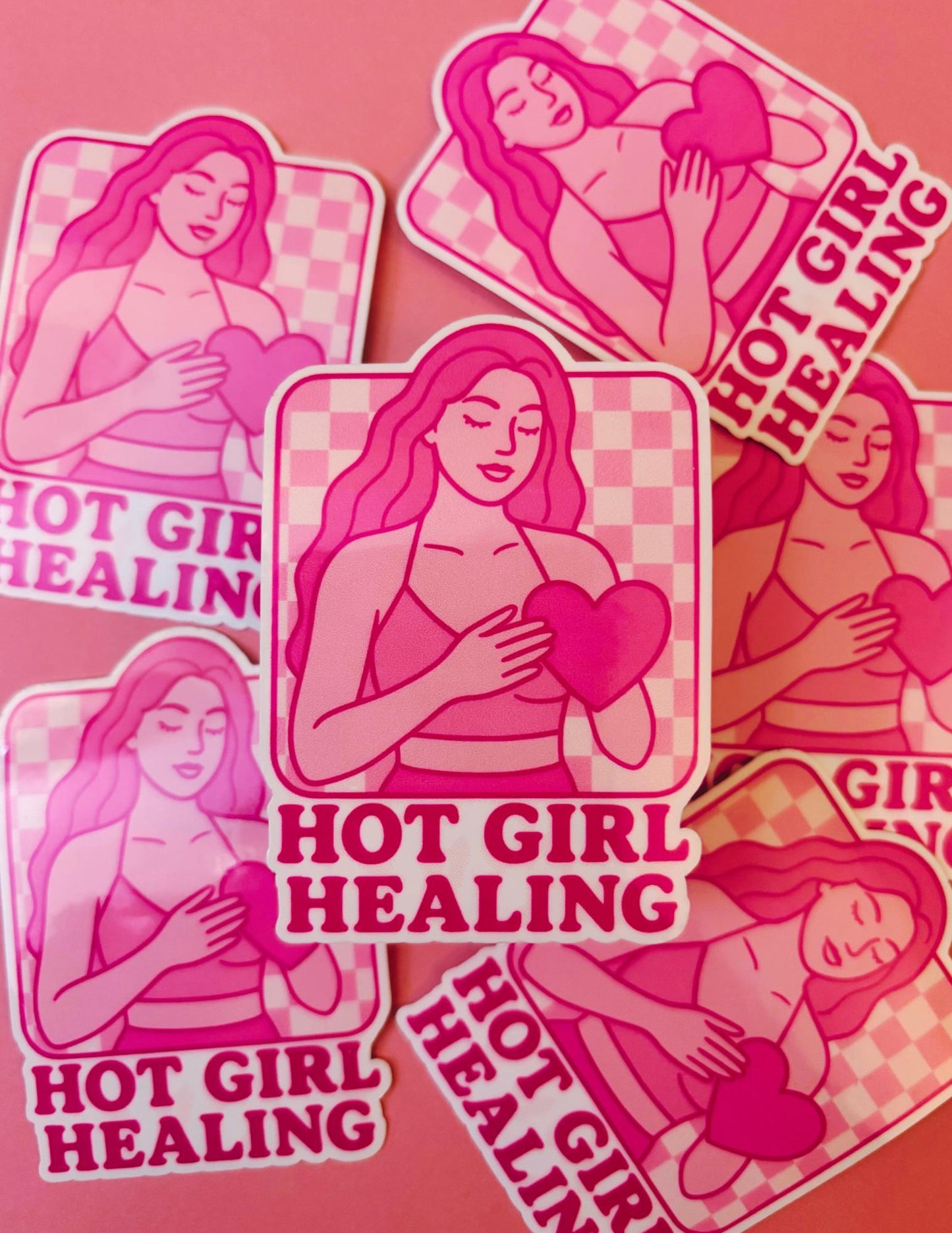 Hot Girl Healing Sticker